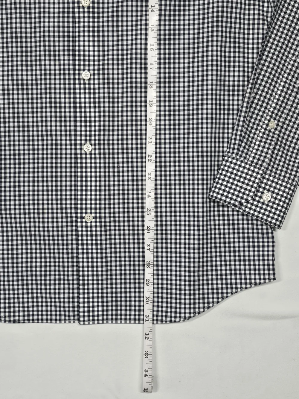 Banana Republic Camden Fit Non-Iron Gingham Button Down Shirt Medium